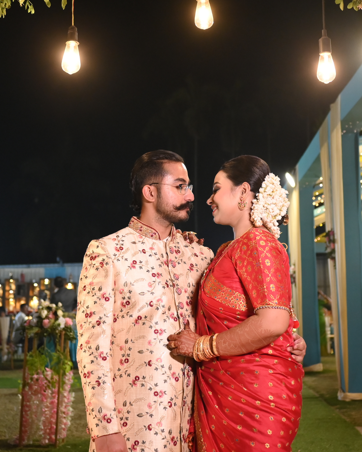 Tanushree Reception Luxury Red-Gold Paat Silk Mekhela Sador