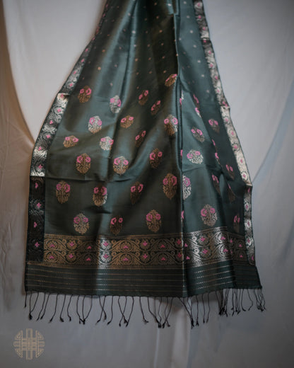 Heer Kesa Paat Silk Mekhela Sador