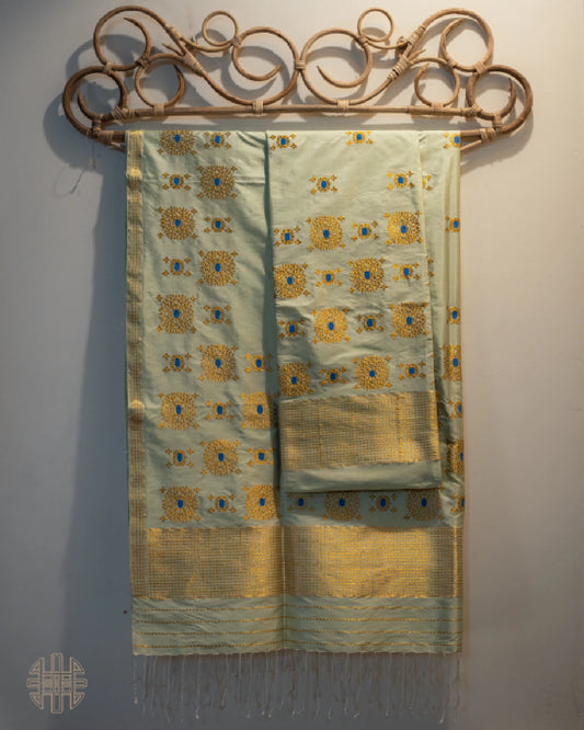 Zariza Paat Silk Mekhela Sador