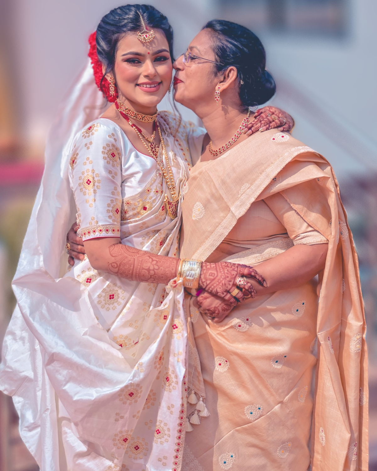 Wedding mekhela sador hot sale