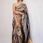 Gyana Grey-Gold Paat Silk Mekhela Sador