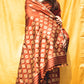 Bhoomija Earthy Red Paat Silk Mekhela Sador With Muga Motifs