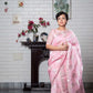 Chand Pink-Silver Kesa Paat Silk Mekhela Sador