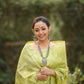 Tota Pakhi Parrot Green Kesa Paat Silk Mekhela Sador