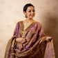 Sadhya Purple-Gold Kesa Paat Mekhela Sador
