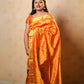 Kesari Orange-Gold Paat Silk Mekhela Sador