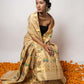 Rathi Husky Gold-Brown Paat Silk Mekhela Sador