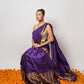 Megh Malhar Indigo Purple Paat Silk Mekhela Sador