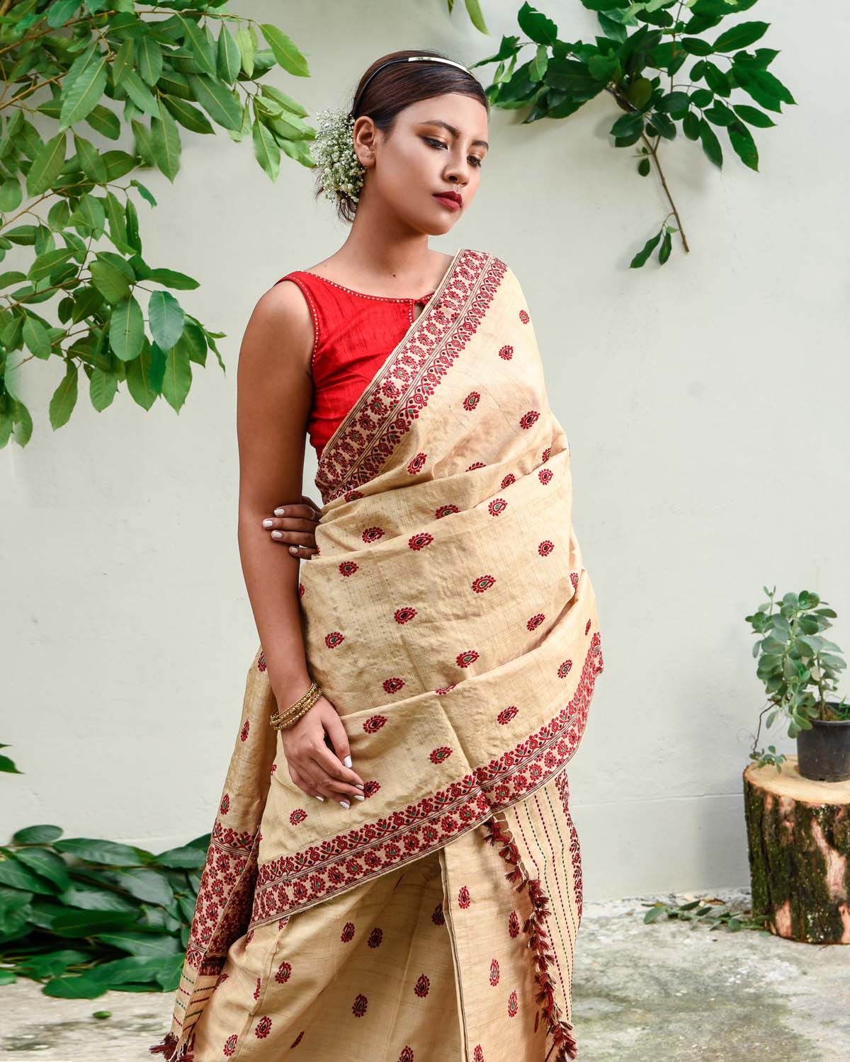 Gos Buta Muga Silk Saree | Sarees | Dibrugarh Online Bazaar