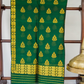 Ahom Bottle Green-Gold Kesa Paat Silk Mekhela Sador
